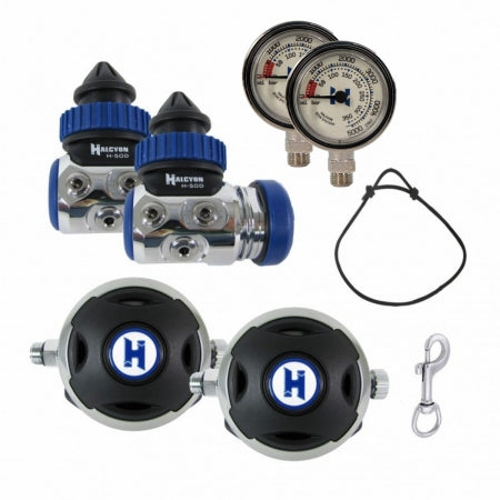Σετ Ρυθμιστή Αναπνοής Halcyon H-50D Sidemount