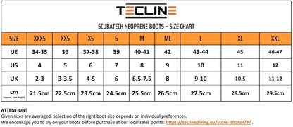 Tecline Neoprene Boots 5mm