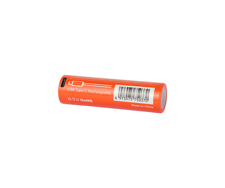 OrcaTorch 21700 USB Battery 5000mAh