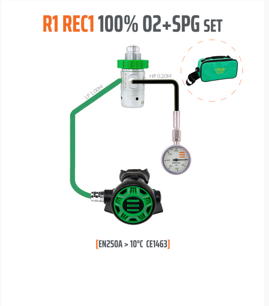 Oxygen Regulator Stage Set with SPG