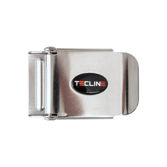 SS BELT BUCKLE 50 MM WITH LOGO - TECLINE